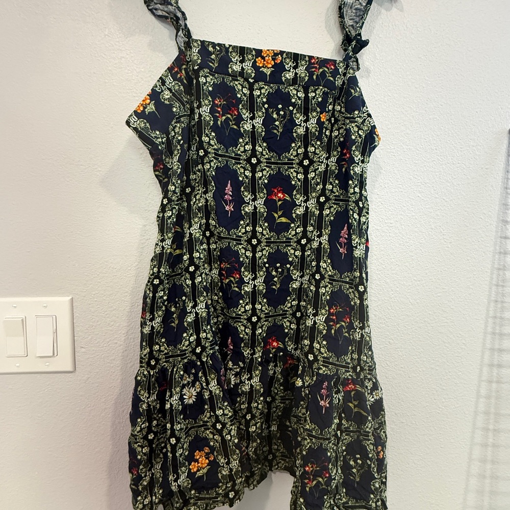 Agua Bendita Navy Floral Mini Dress - Picture 3 of 10